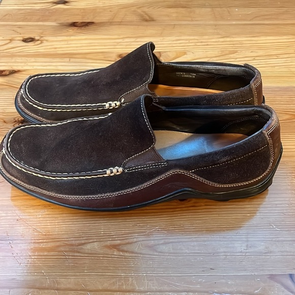 Cole Haan Venetian suede Leather Loafers, Size 10M, Brown main image 4